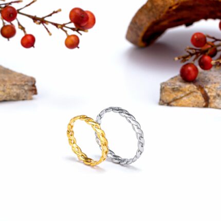 Δαχτυλίδι βεράκι πλεξούδα unisex | Lalino.gr