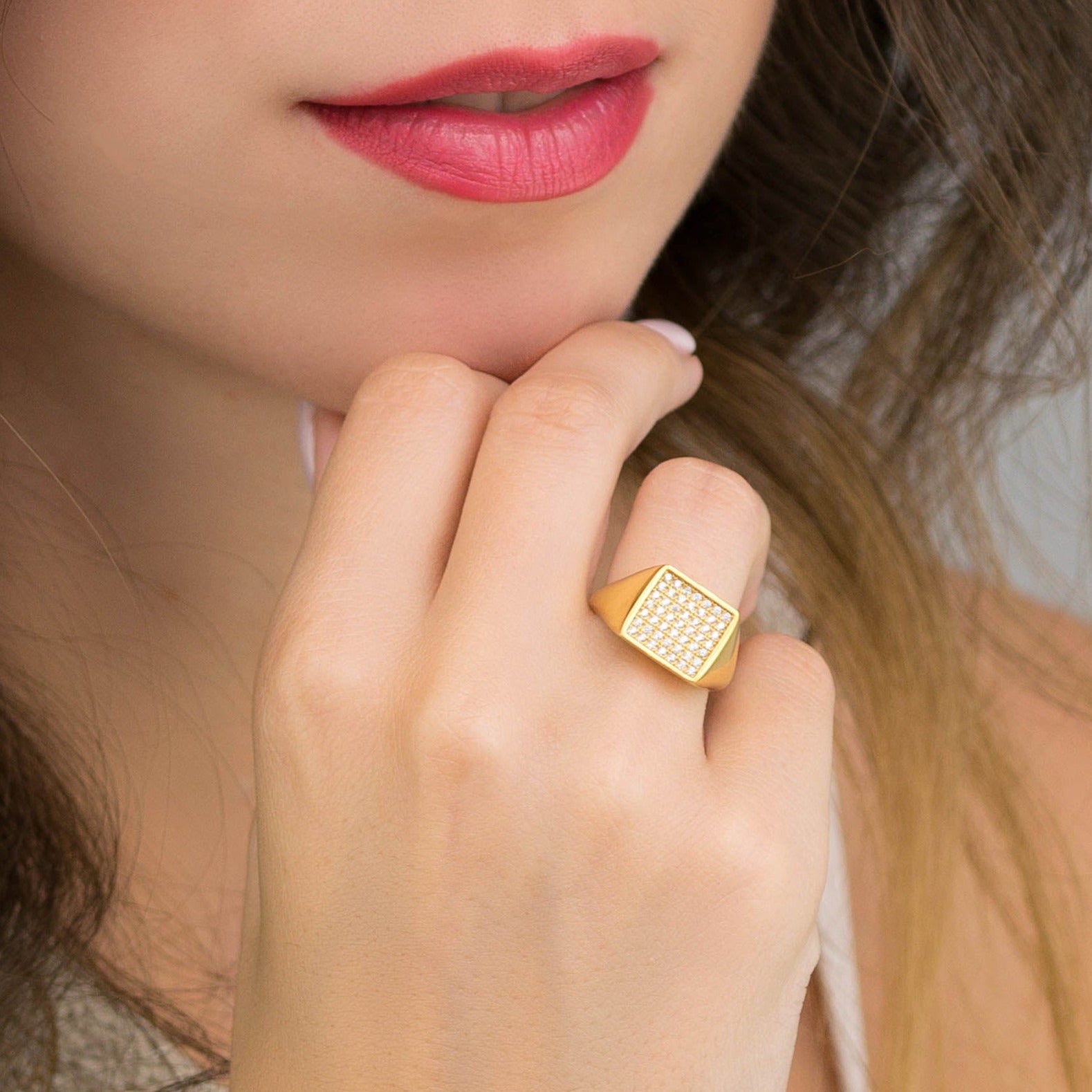 8537 Χειροποίητο ασημένιο δαχτυλίδι με ζιργκόν | Lalino.gr