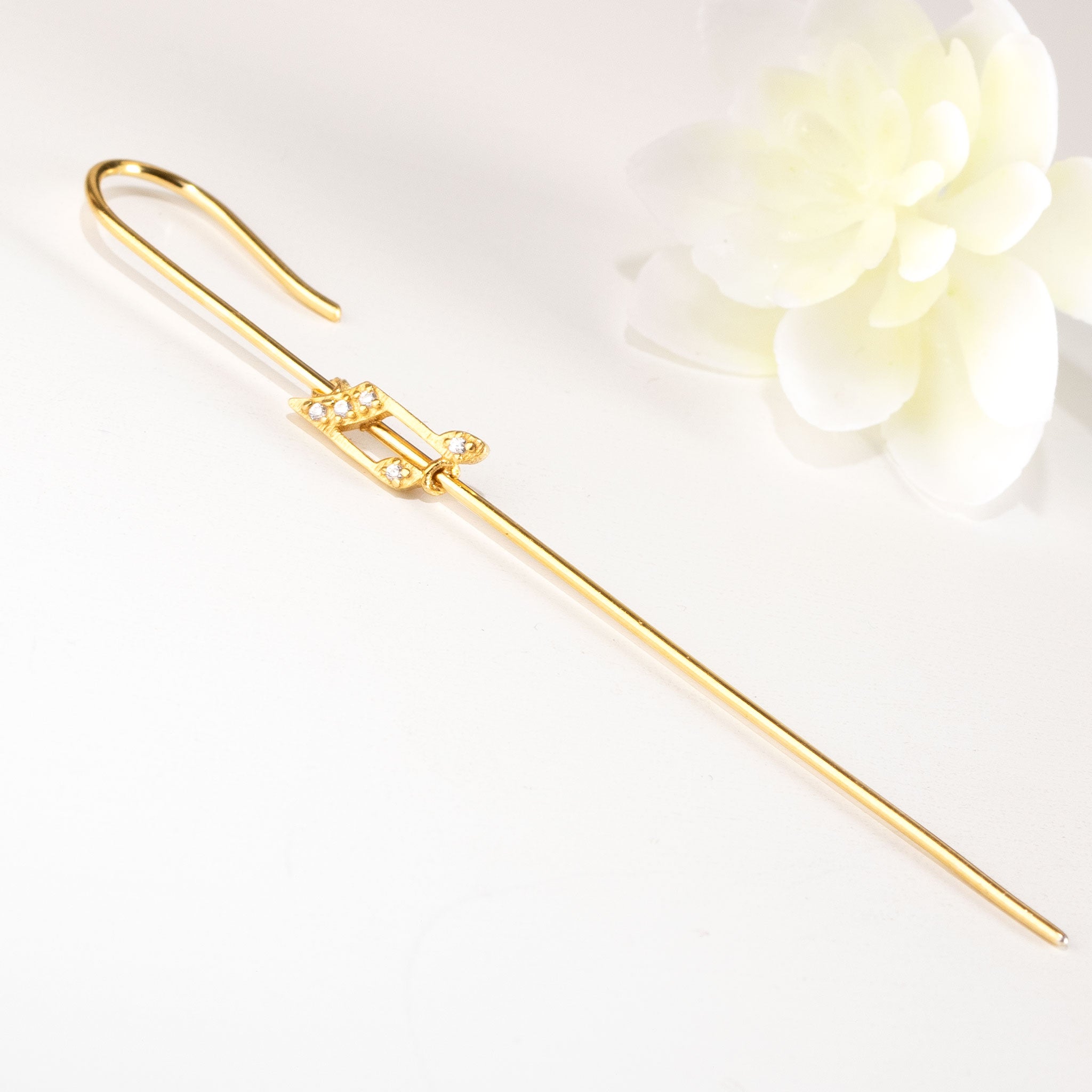 SKN498-web Ear pin cuff σκουλαρίκι νότα | Lalino.gr