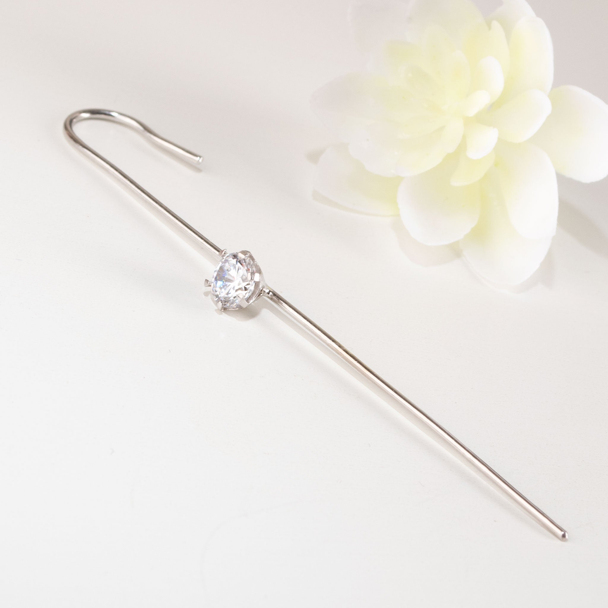 SKN513-web Ear pin cuff μονόπετρο σκουλαρίκι | Lalino.gr