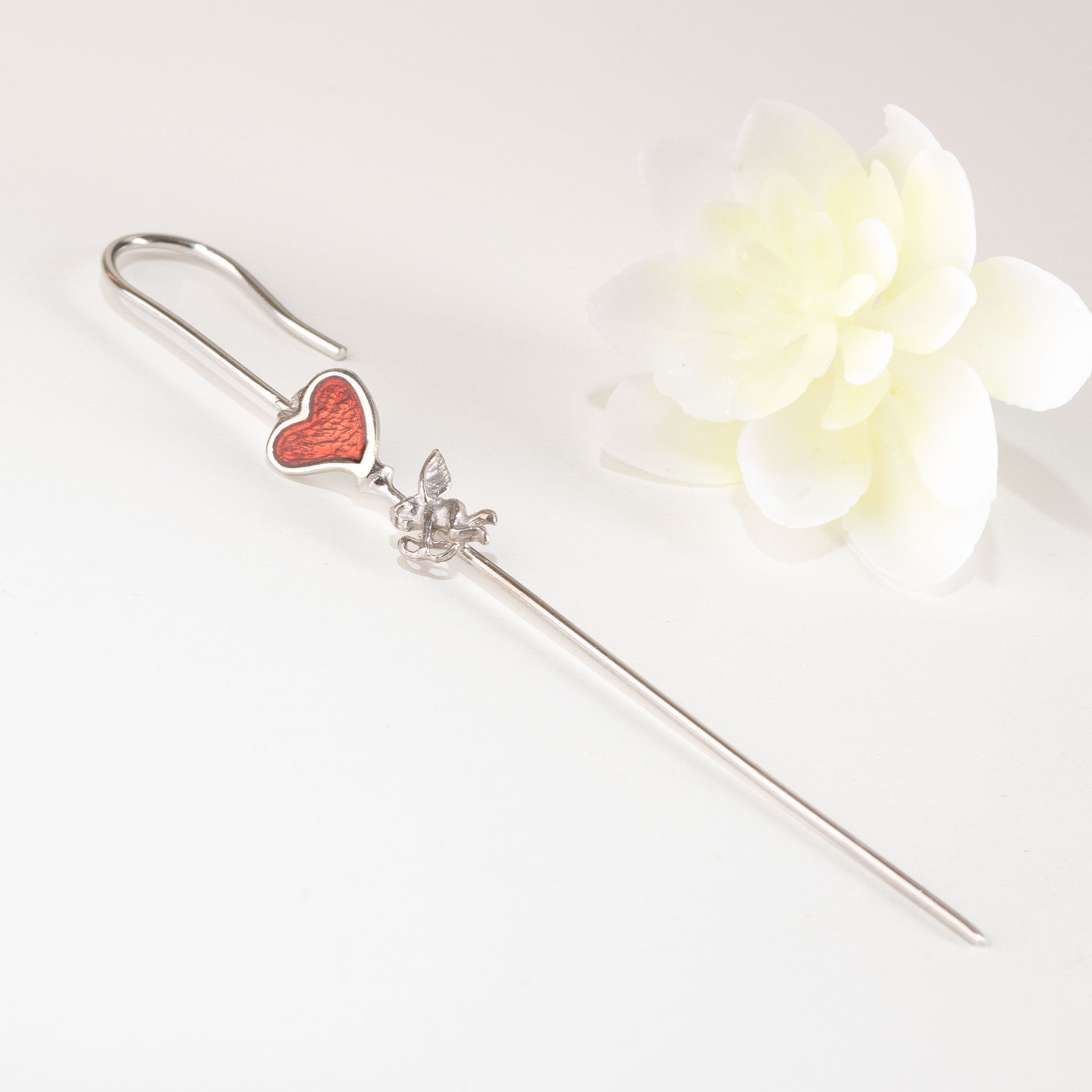 SKN517-web Ear Pin Cuff Σκουλαρίκι Καρδούλα | Lalino.gr