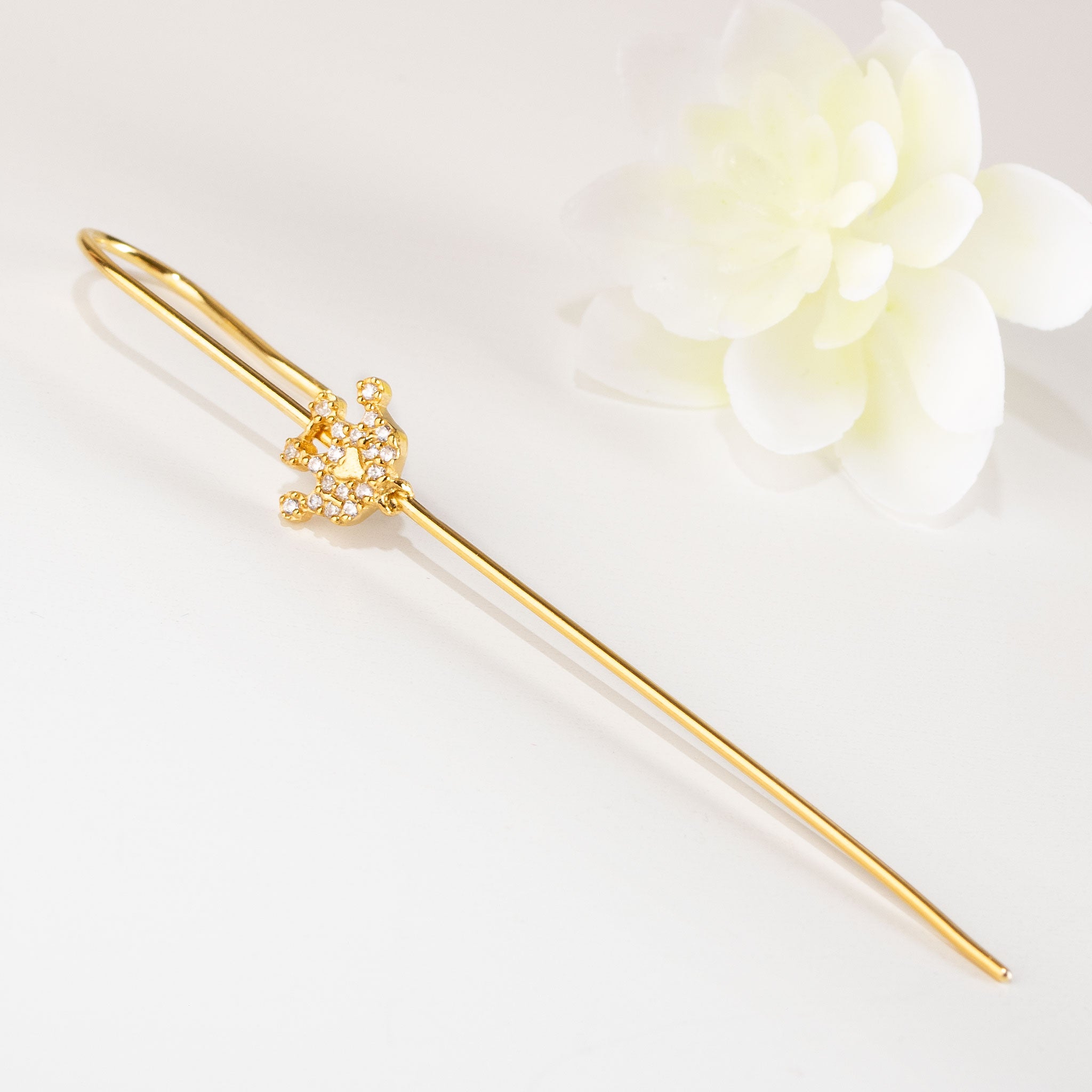 SKN524-web Ear pin cuff κορώνα σκουλαρίκι | Lalino.gr