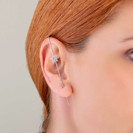 Ear pin cuff σκουλαρίκι αστέρι | Lalino.gr