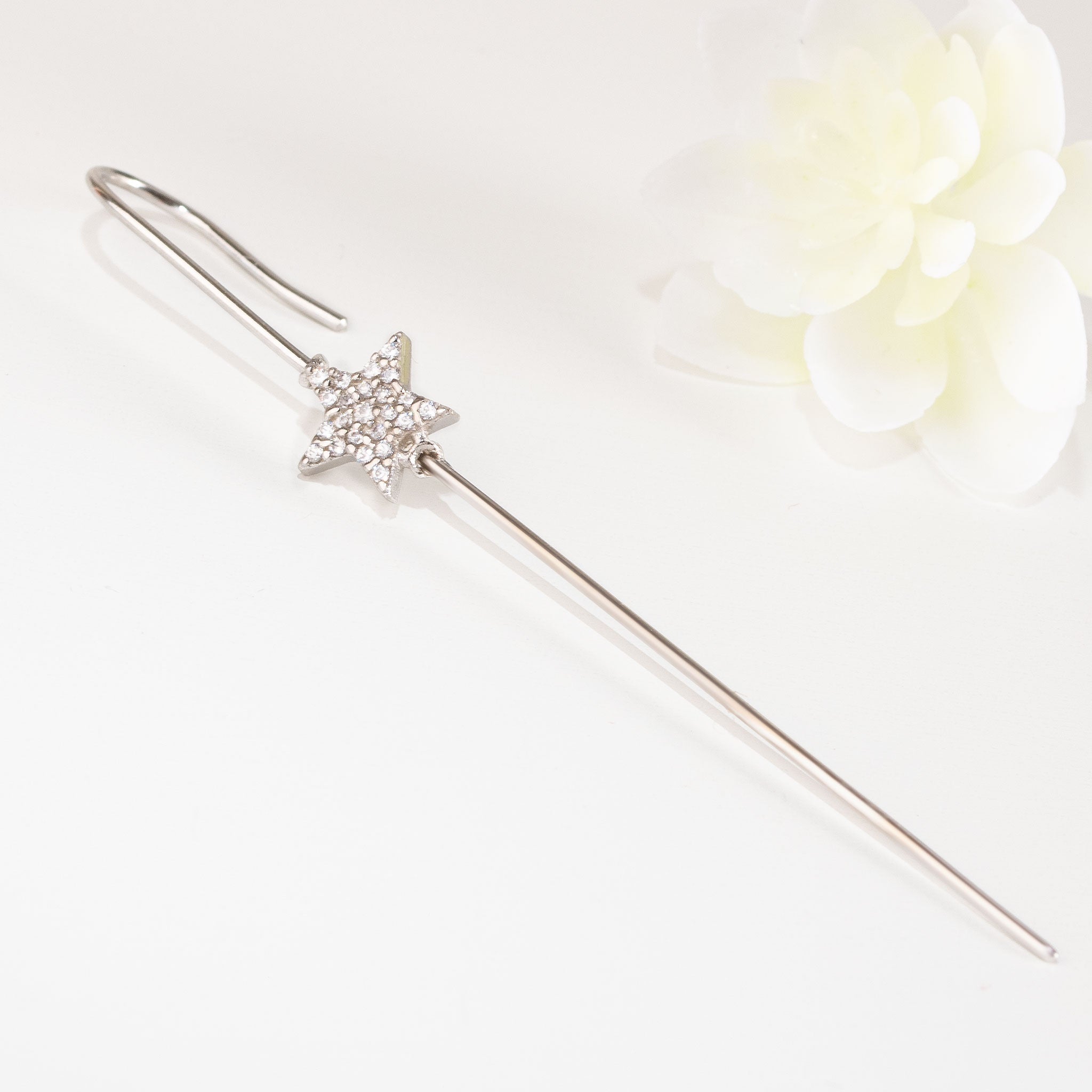 SKN526-web Ear pin cuff σκουλαρίκι αστέρι | Lalino.gr