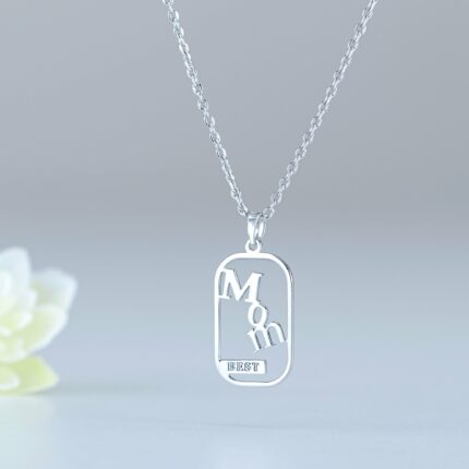 Ασημένιο μενταγιόν για την μαμά Best Mom Μ828