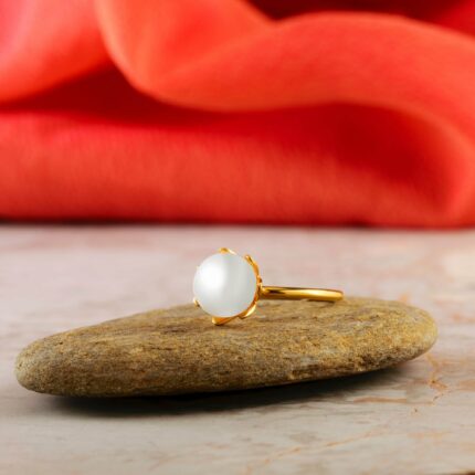 Δαχτυλίδι φυσικό μαργαριτάρι χειροποίητο | Lalino.gr