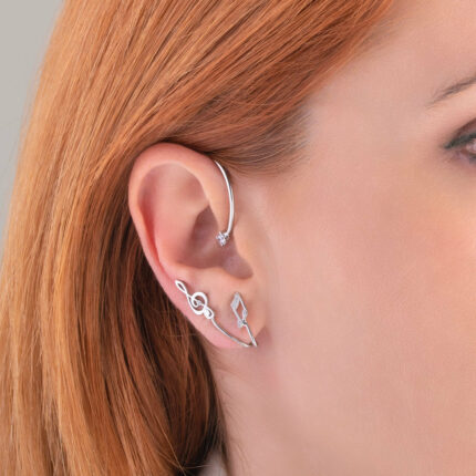 Ear cuff σκουλαρίκι νότες | Lalino.gr
